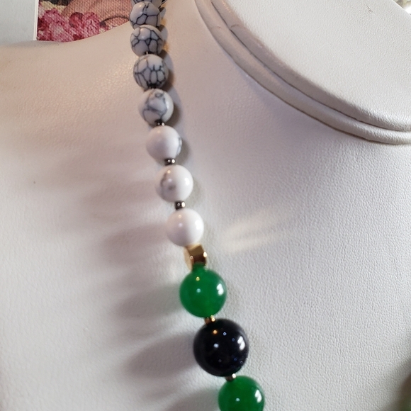 PREPPY Choker Necklace JADE BALMORAL CAMBRIDGE RALP EQUESTRIAN 17IN R LAUREN Y2K - Picture 4 of 6